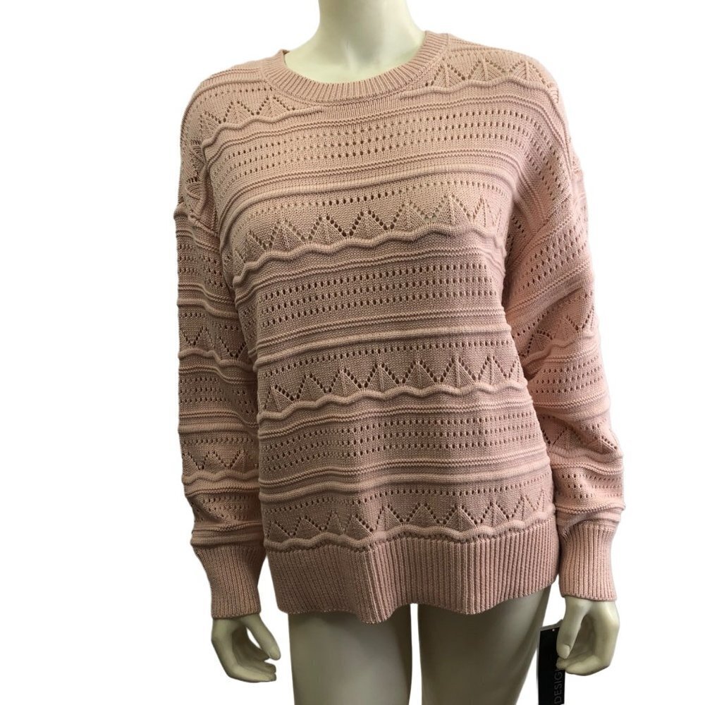 DESIGN 365 POINTELL CREW NECK  SWEATER SIZE MD NEW WITH TAG‎